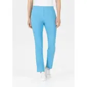 Stehmann Stretch-Hose "INA", Damen, Gr. 36, N-Gr, blau (bonnieblau,3703), Web, Obermaterial: 72% Viskose, 25% Polyamid, 3% Elasthan, figurbetont knöchellang, Hosen Stretch-Hose, mit Stretch