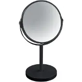 Merkloos Runde drehbare Standspiegel Metall Schwarz 17x17x27 cm