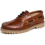 Merkloos Herren Boots mit Lederobermaterial und Gummisohle