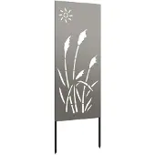 Syfax Garten Sichtschutz-Leinwand Rostoptik 50 x 140 cm