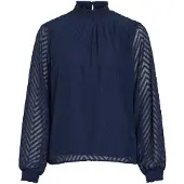 Vila Vimichelle Stehkragen Oberteil Mit Langen Ärmeln
