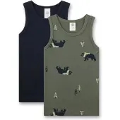 Sanetta - Kid's DP Cotton Top - Top Gr 140 oliv