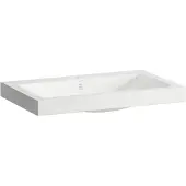 Laufen CLASSICS Waschtisch-Schale, rechteckig, 1 Hahnloch, mit Überlauf, 800x500x111mm, weiß glänzend, H512CL70001041
