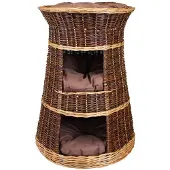 Merkloos Drei-lagige Hundebett mit Kissen