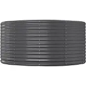 vidaXL Garten-Hochbeet Anthrazit 212 x 140 x 68 cm Verzinkter Stahl