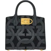 Salvatore Ferragamo Handtasche Damen Gancini Schwarz 214297 759405