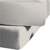 Kaeppel Spannbettlaken "Spannbettlaken Biber", silber, L:200cm, Biber, Obermaterial: 100% Baumwolle, Bettlaken, Spannbettlaken, 100% Baumwolle, kuschelig weich ideal für Winter