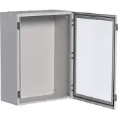 Hager FL174A Orion Schrank, Stahlblech Schutzklasse I, Klarsichttür, 800x600x300mm