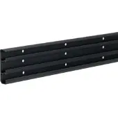 Hager SL200711 Sockelleistenkanalunterteil tehalit.SL 20x70mm, schwarz - 2 Meter