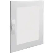 Hager FZ006FT Tür, univers FW, rechts, transparent, RAL 9010, für Schrank IP30 650x550mm