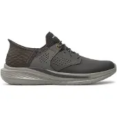 SKECHERS für Herren. 210890 Slade Macklin Lederpantoffeln braun (45), Wohnung, Schnürsenkel, Lässig