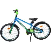 Volare Chrome Kinderfahrrad - für Jungen - 18 Zoll - Blau-Grün