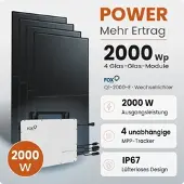 TEPTO 2000W Balkonkraftwerk Power mit FoxEss Q1-2000-E Mikrowechselrichter