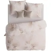 MARKIZETA HOME Bettwäsche, Satin-Bettwäsche, Hohe Qualität 200x220 Solena Beige Abstraktion
