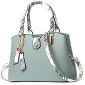 Merkloos Elegante Handtasche aus Kunstleder mit abnehmbarem Schulterriemen