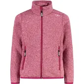 CMP - Girl's Jacket Jacquard Knitted - Fleecejacke Gr 116 rosa