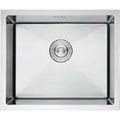 Ibergrif M85043 Küchenspüle Edelstahl 50x43 cm Aufsatz/Einbau 1 Becken – Silber