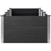 vidaXL Hochbeet Grau 300x100x54 cm WPC