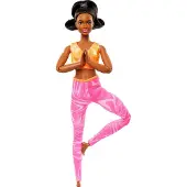 Mattel Barbie Made to Move Modepuppe brünett abnehmbare Kleidung biegbare Gelenke 3+