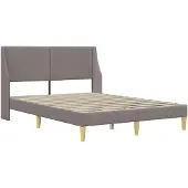 vidaXL Bettgestell mit Matratze 2 stk. Abnehmbarer Bezug