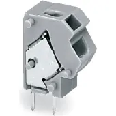 Wago 254-812 Anreihbare 2-Leiter-Leiterplattenklemme,0,75 mm2,Rastermaß 7,5/7,62 mm,dunkelgrau 254812 - 100 Stück