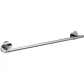 Emco round C Badetuchhalter, mit je einem Haken links und rechts, 400mm, 436000140, Farbe: Chrom