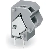 Wago 254-822 Anreihbare 2-Leiter-Leiterplattenklemme,0,75 mm2,Rastermaß 10/10,16 mm,dunkelgrau 254822 - 100 Stück