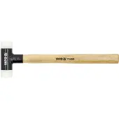 YATO YT-4624, Rückstoßfreier Hammer, Polyurethan (PU), Holz, Schwarz, Holz, 31,8 cm, 265 g
