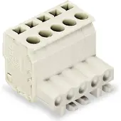 Wago 722-105/026-000 1-Leiter Federleiste, abgewinkelt,CAGE CLAMP,2,5 mm2,lichtgrau 722105026000 - 100 Stück