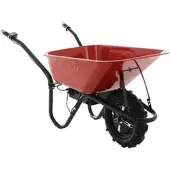 Geotech CAR 150A - Akku-Schubkarre mit Traktorreifen - Akku 24V/12Ah