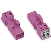 Wago 890-292/080-000 Stecker,2-polig,pink 890292080000 - 50 Stück
