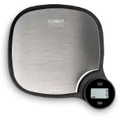 Caso Küchenwaage "3267 Kitchen EcoMaster", silber (silberfarben, schwarz), B:19,5cm H:3cm L:18,5cm, Küchenwaagen, Küchenwaage
