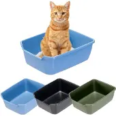Ferplast Katzenklo mit hohem Rand, offene Katzentoilette, Leicht zu Reinigen, au