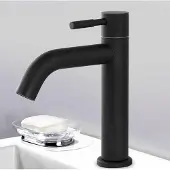 Markenlos Wasserhahn Einhebelmischer - Edelstahl gebürstet mit Anschlussleitung (gebogen)