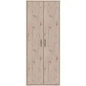 SMARTBett GmbH Schrank (55 cm Tiefe) – 2-türiger Kleiderschrank, 90 cm breit Wildeiche