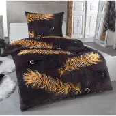 Markenlos Bettwäsche Set Cashmere-Touch - Design 2, 135x200 + 80x80