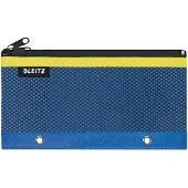Leitz 60130032, Weiches Federmäppchen, Nylon, Blau, Einfarbig, Reißverschluss, 85 mm