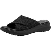 Tamaris Comfort Damen Pantoletten mit Chunky-Sohle Vegan, Schwarz (Black Uni), 3