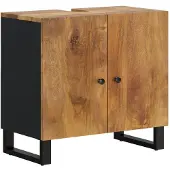 vidaXL 5-tlg. Badmöbel-Set Massivholz Mango