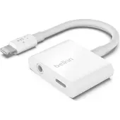 Belkin RockStar, Lightning, Lightning + 3.5mm, Männlich, Weiblich, Weiß