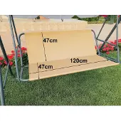 Merkloos Schutzhülle für Schaukel – beige – Schutz vor Regen und Sonne – wetterfestes Material