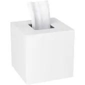 Sonstiges Kosmetiktücherbox Acryl Quadratisch mit Magnetabdeckung Weiß 14x14x14cm