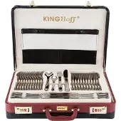 KINGHOFF Besteck 72 Elem. Glanz Kh-Koffer 3508