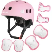 Sonstiges Kinderhelm Set mit Schutzausrüstung Pink 1-8 Jahre