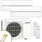 Mitsubishi Multisplit Klimaanlage | MSZ-LN | 2x2,5 kW | Pearl White | Quick-Connect