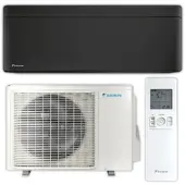 Daikin Split Klimaanlage Komplett-Set | Nepura Stylish | Schwarz | 3,0 kW