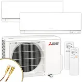 Mitsubishi Multisplit Klimaanlage | MSZ-EF | 2,5 + 3,5 kW | White | Quick-Connect