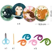 Djeco Kreatives Spiel: Einführung in die Stickerei,
