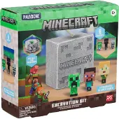 Paladone Minecraft Ausgrabungs-Set: 3 Figuren lizenziert Geschenk für
