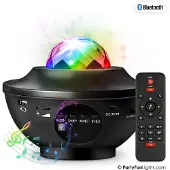 Partyfunlights Lautsprecher mit Projektor Bluetooth Fernbedienung inkl. Kabel